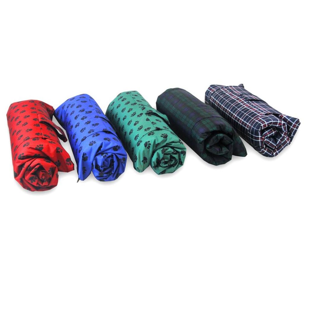 Tartan travel pet mat, waterproof wipe‑clean dog boot liner and crate mat - wholesale