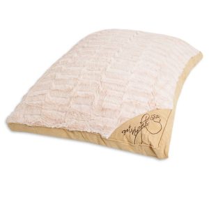 Pet Nights beige check spare cushion cover, replacement cover for Pet Nights dog cushions.