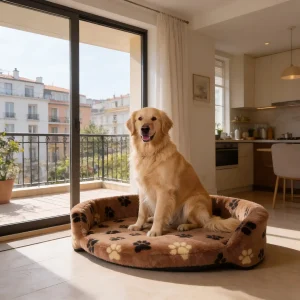Faux Fur Ring Sofa Dog Bed – view 10