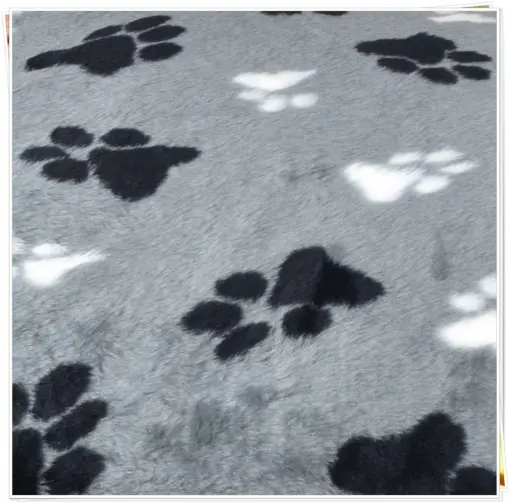 Fur Paws Pet Ring Sofa in grey faux fur finish