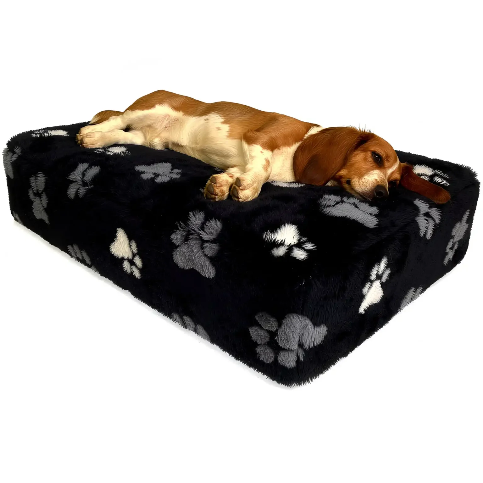 Rectangular orthopedic memory foam dog bed
